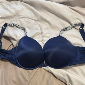 Victoria's Secret Navy Very Sexy Bra with Logo Straps